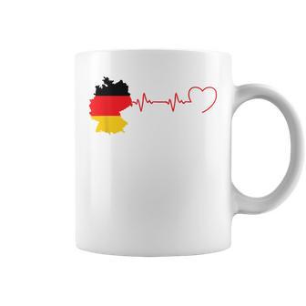 Allemagne Homme Battement Cœur Humour Allemand Idée Cadeau Tasse - Cadeauxyz