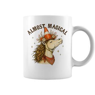 Almost Magical Horse Unicorn Humor Traffic Cone Hat Coffee Mug - Thegiftio UK