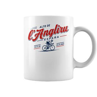 Alto De L Angliru España Asturias España Ciclismo Escalada Taza de café - Regaloses