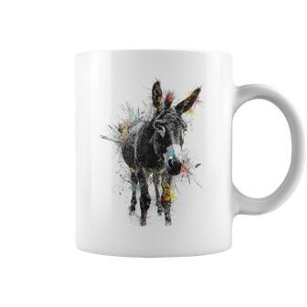 Ane Animal Abstrait Graphique Dessin Peinture Ane Tasse - Cadeauxyz