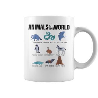 Animals Of The World Trash Panda Danger Noodle Sea Flap Flap Coffee Mug - Thegiftio UK