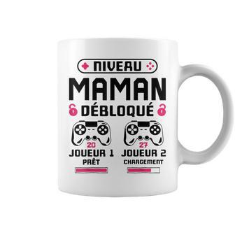 Annonce Grossesse Maman Geek Niveau Maman Débloqué 2027 Tasse - Cadeauxyz