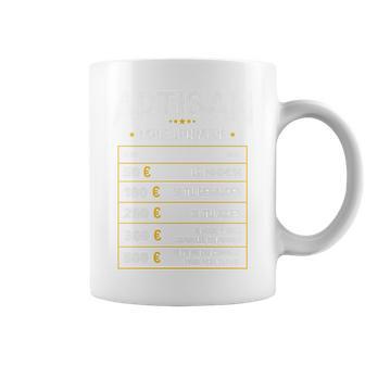 Artisan Tarif Horaire Humoristique Artisan Haut De Gamme Tasse - Cadeauxyz