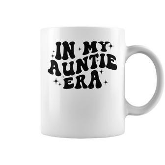 In My Auntie Era Camisa Groovy Aunt Retro Cool Aunt Cumpleaños Taza de café - Regaloses
