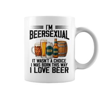 On Back I'm A Beersexual Beer Drinking Lover Coffee Mug | Seseable UK