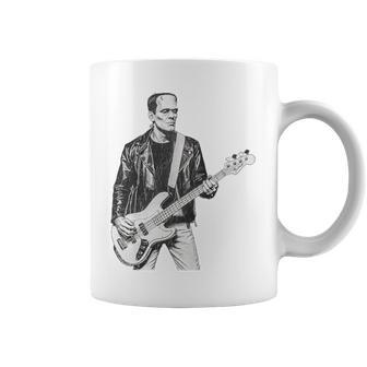 Bajo Frankensteinintage Bajo Guitarra Rock And Roll Taza de café - Regaloses