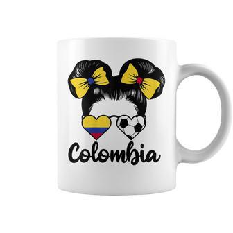 Bandera De Colombia Niña Origen Chica Colombiana Orgullosos Taza de café - Regaloses