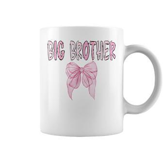Big Brother Birthday Girl Matching Coquette Pink Bow Coffee Mug - Thegiftio UK