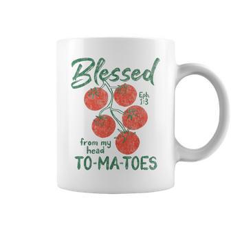 Blessed From My Head To-Ma-Toes Garden Faith Christian Coffee Mug - Thegiftio UK