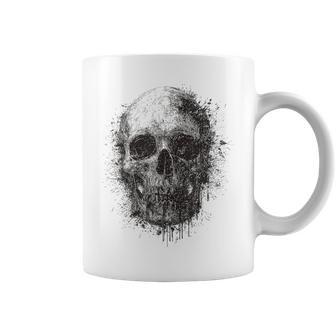 Calavera Artista Dibujo Abstracto Calavera Taza de café - Regaloses