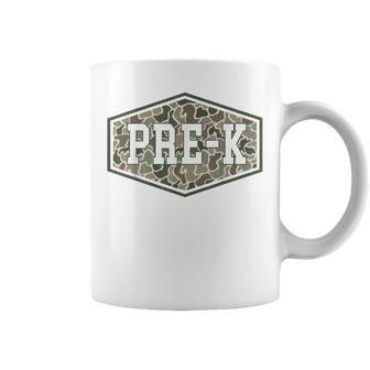 Camo Pre-K Teacher Preschool Back To School Boys Kids Coffee Mug - Thegiftio UK