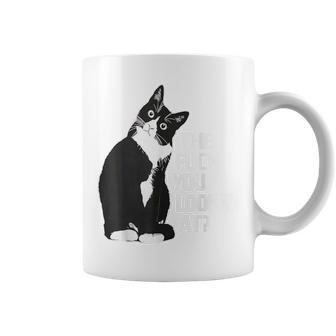 Cat The Fuck You Lookin At Coffee Mug - Thegiftio UK