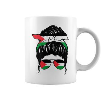 Chica Palestina Bandera Palestina Orgullosa Palestina In Mangas Taza de café - Regaloses