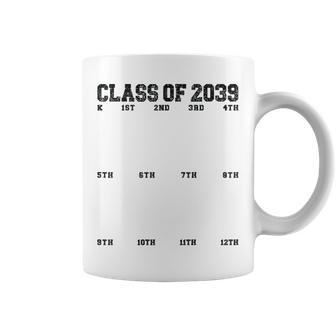 Class Of 2039 Grow With Me Handprint K To 12 Kindergarten Coffee Mug - Thegiftio UK