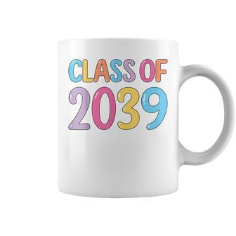 Class Of 2039 Grow With Me Handprints On Back K To 12 Grade Coffee Mug - Thegiftio UK