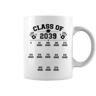 Class Of 2039 Grow With Me Handprints Coffee Mug - Thegiftio UK