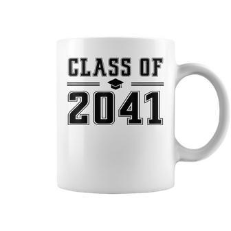 Class Of 2041 Grow With Me Graduation Handprint On Back Coffee Mug | Seseable UK