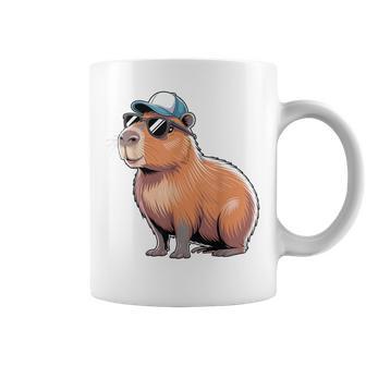 Cool Capybara Con Gafas Deol Divertido Amante Capibara Taza de café - Regaloses
