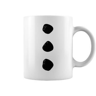 Costume De Bonhomme De Neige Carnavalentre Pierres Noires Tasse - Cadeauxyz