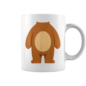 Costume D'ours Pour Adultes Enfants Hommes S Costume D'ours Marron Tasse - Cadeauxyz