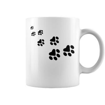 De Perro Con Estampado De Huellas De Gato Para Amantes De Los Gatos Taza de café - Regaloses