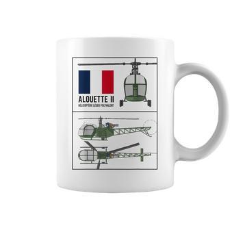 Diagramme Des Couleurs De L'hélicoptère Français Alouette Ii Tasse - Cadeauxyz