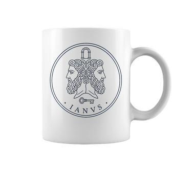 Dios Romano De Las Puertas Arte De La Mitología De La Antigua Roma Taza de café - Regaloses