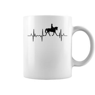 Doma Clásica Equitación Heartline Caballo Cardiograma Taza de café - Regaloses