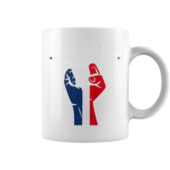 Dos Force Drapeau Français Patriotisme Poing Levé Patriote Tasse - Cadeauxyz