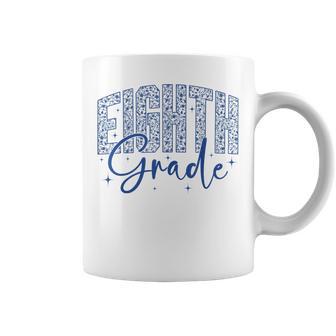 Eighth Grade Floral 8Th Grade Teacher Student Back To School Coffee Mug | Seseable UK