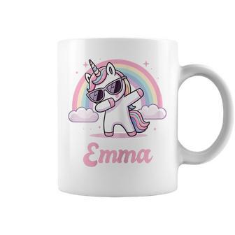Emma Cadeau Prénom Personnalisé Fille Licorne Tasse - Cadeauxyz