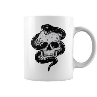 Erpent Et Crâneerpent Tatouage Motard Cadeau Homme Tasse - Cadeauxyz