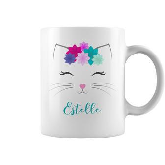 Estelle Personalisé Avec Chat Tasse - Cadeauxyz