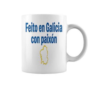 Frases De Galicia Feito Con Pasión Cultura Gallega In Mangas Taza de café - Regaloses