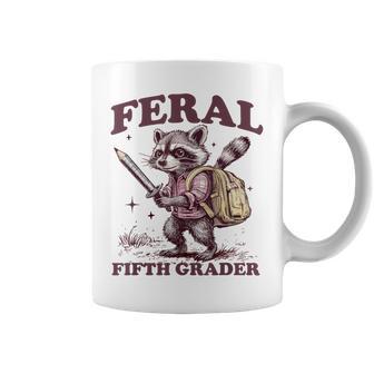 Back To School Raccoon Feral Fifth Grader 5Th Grade Coffee Mug - Thegiftio UK