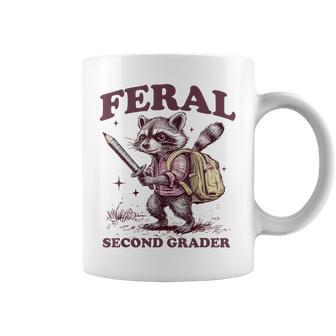 Back To School Raccoon Feral Second Grader 2Nd Grade Coffee Mug - Thegiftio UK
