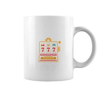 Casino Quote Gamling I'm Here For Jackpot Haut De Gamme Tasse - Cadeauxyz