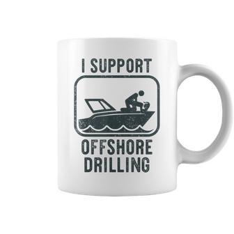 Sailing Boating Offshore Drilling Boat Pontoon Coffee Mug - Thegiftio UK