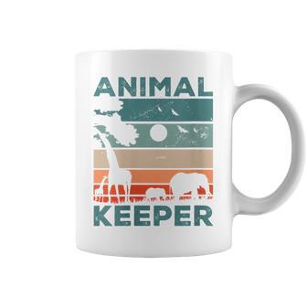 Gardien Animal Graphique Rétro Zoo Pour Amoureux Des Animaux Zoo Tasse - Cadeauxyz