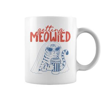 Getting Meowied Cat Bride Cat Wedding Bachelorette Coffee Mug | Seseable UK