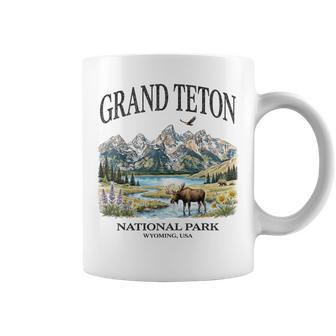 Grand Teton National Park Moose Mountain Lake Wildlife Coffee Mug - Thegiftio UK