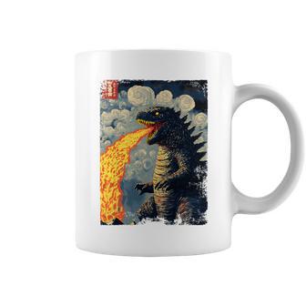 Graphique Effrayant Du Film Kaiju Japonaisintage Amusant Haut De Gamme Tasse - Cadeauxyz