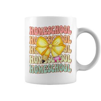 Groovy Homeschool Back To School First Day Of Homeschool Coffee Mug | Seseable UK