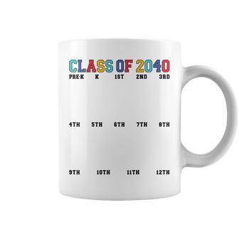Grow With Me Class Of 2040 Handprint Prek 12Th Grade Pre K Coffee Mug - Thegiftio UK