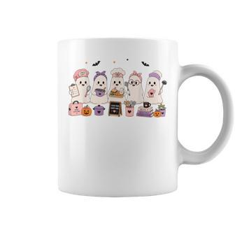Halloween School Lunch Lady Ghost Cafeteria Worker Women Coffee Mug - Thegiftio UK