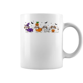 Halloween Shih Tzu Dog Lover Spooky Dog Halloween Coffee Mug - Thegiftio UK