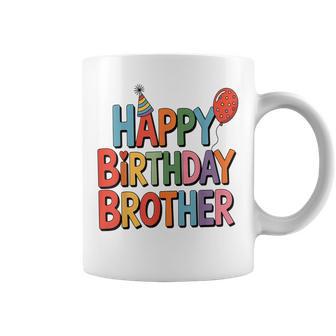 Happy Birthday Brother Cute Celebration Coffee Mug - Thegiftio UK