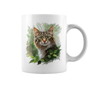 Illustration De Chat Portrait Graphique Amoureux Des Animaux Tasse - Cadeauxyz