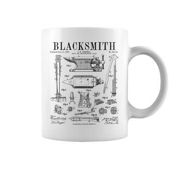 Impresión De Dibujo De Patenteintage De Yunque Y Herramientas De Herrero Taza de café - Regaloses