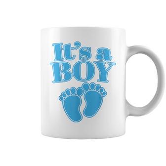 It's A Boy Baby Blue Gender Reveal Party Coffee Mug - Thegiftio UK